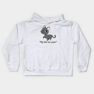 MY KIDS HAS PAWS/ Cute Kitty Cat Lover Kids Hoodie